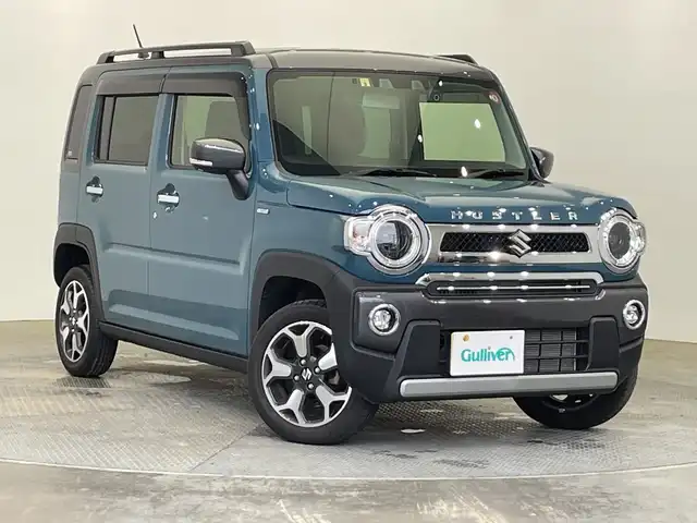 スズキ ハスラー Jスタイル Ⅱ 栃木県 2022(令4)年 2.5万km デニムブルー ガンメタリック 2トーン 特別仕様車/社外ディスプレイオーディオ(FH-8500DVS)/(Bluetooth・CD・DVD・USB)/バックカメラ/スズキセーフティサポート/・衝突軽減システム/・レーンキープアシストシステム/・オートクルーズコントロール/・標識認識機能/後方コーナーセンサー/ルーフレール/前後ドライブレコーダー/LEDヘッドライト/オートライト/フォグランプ/前席シートヒーター/スマートキー/純正アルミホイール/社外フロアマット/ドアバイザー/取扱説明書/保証書