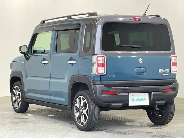 スズキ ハスラー Jスタイル Ⅱ 栃木県 2022(令4)年 2.5万km デニムブルー ガンメタリック 2トーン 特別仕様車/社外ディスプレイオーディオ(FH-8500DVS)/(Bluetooth・CD・DVD・USB)/バックカメラ/スズキセーフティサポート/・衝突軽減システム/・レーンキープアシストシステム/・オートクルーズコントロール/・標識認識機能/後方コーナーセンサー/ルーフレール/前後ドライブレコーダー/LEDヘッドライト/オートライト/フォグランプ/前席シートヒーター/スマートキー/純正アルミホイール/社外フロアマット/ドアバイザー/取扱説明書/保証書
