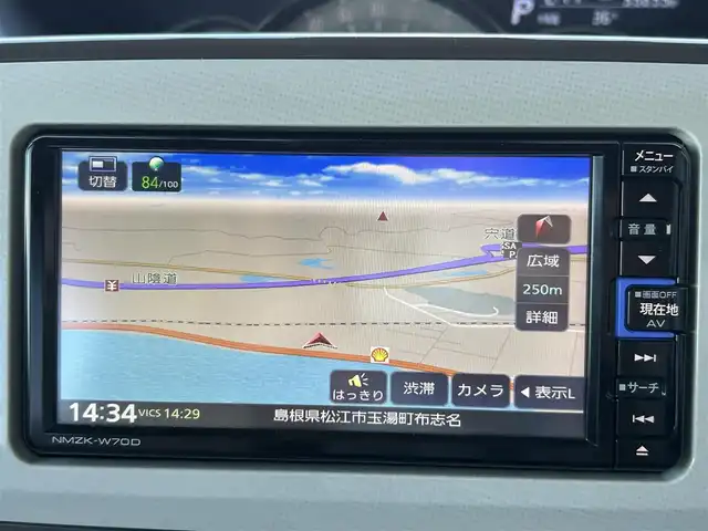 ダイハツ ムーヴ キャンバス G メイクアップ リミテッド　SAⅢ 島根県 2020(令2)年 3.4万km パールホワイトⅢ/ナチュラルベージュマイカメタリック 2トーン 登録時走行距離33895km/ワンオーナー/純正ナビ【NMZK-W70D】/・フルセグ/・CD/DVD/・Bluetooth/・ipod/・SD/衝突警報装置/全方位モニター/バックカメラ/両側電動スライドドア/スマートキー/プッシュスタート/ETC/純正ドライブレコーダー/横滑り防止装置/オートライト/LEDヘッドライト/オートハイビーム