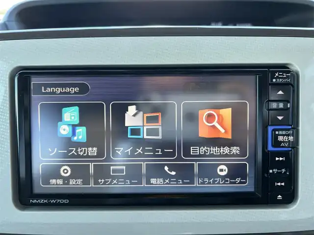 ダイハツ ムーヴ キャンバス G メイクアップ リミテッド　SAⅢ 島根県 2020(令2)年 3.4万km パールホワイトⅢ/ナチュラルベージュマイカメタリック 2トーン 登録時走行距離33895km/ワンオーナー/純正ナビ【NMZK-W70D】/・フルセグ/・CD/DVD/・Bluetooth/・ipod/・SD/衝突警報装置/全方位モニター/バックカメラ/両側電動スライドドア/スマートキー/プッシュスタート/ETC/純正ドライブレコーダー/横滑り防止装置/オートライト/LEDヘッドライト/オートハイビーム