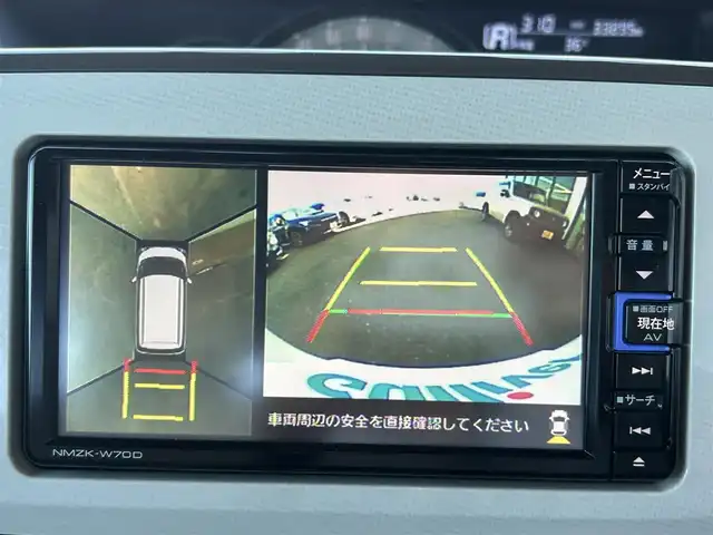 ダイハツ ムーヴ キャンバス G メイクアップ リミテッド　SAⅢ 島根県 2020(令2)年 3.4万km パールホワイトⅢ/ナチュラルベージュマイカメタリック 2トーン 登録時走行距離33895km/ワンオーナー/純正ナビ【NMZK-W70D】/・フルセグ/・CD/DVD/・Bluetooth/・ipod/・SD/衝突警報装置/全方位モニター/バックカメラ/両側電動スライドドア/スマートキー/プッシュスタート/ETC/純正ドライブレコーダー/横滑り防止装置/オートライト/LEDヘッドライト/オートハイビーム
