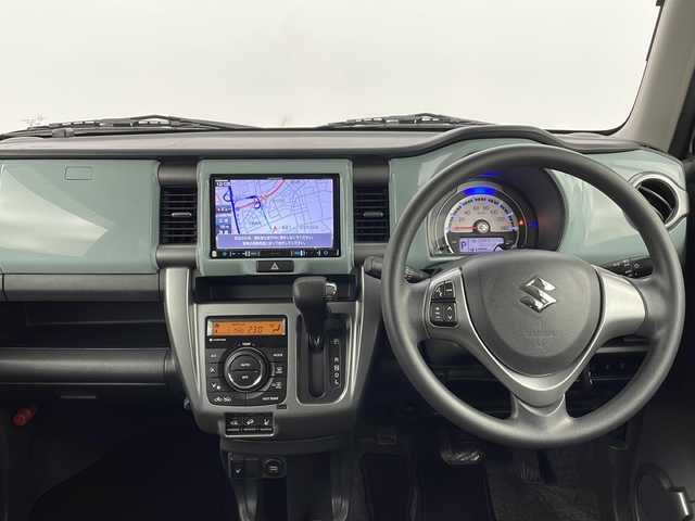スズキ ハスラー タフワイルド 新潟県 2019(令1)年 3.3万km スチールシルバーメタリック/ブラック 2トーン 4WD/デュアルカメラブレーキサポート/社外メモリナビ/(AM/FM/CD/DVD/SD/フルセグ/Bluetooth)/全方位モニター/LEDオートライト/ハーフレザーシート/前席シートヒーター/ステアリングリモコン/ウィンカーミラー/アイドリングストップ/スマートキー/ETC
