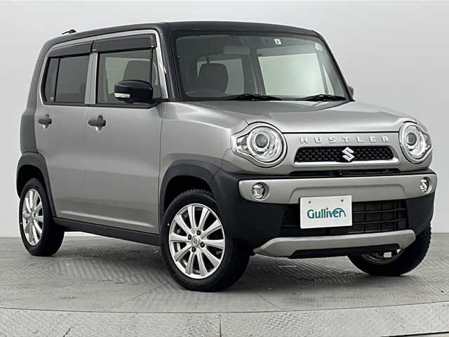 スズキ ハスラー タフワイルド 新潟県 2019(令1)年 3.3万km スチールシルバーメタリック/ブラック 2トーン 4WD/デュアルカメラブレーキサポート/社外メモリナビ/(AM/FM/CD/DVD/SD/フルセグ/Bluetooth)/全方位モニター/LEDオートライト/ハーフレザーシート/前席シートヒーター/ステアリングリモコン/ウィンカーミラー/アイドリングストップ/スマートキー/ETC