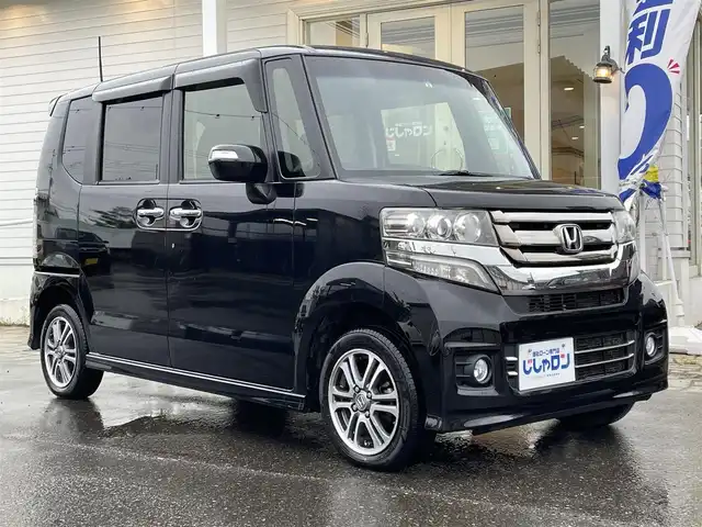 ホンダ Ｎ ＢＯＸ カスタム G Lパッケージ 秋田県 2016(平28)年 9.4万km スマートブラック (株)IDOMが運営する【じしゃロン 秋田店】の自社ローン専用車両になります。こちらは現金またはオートローンご利用時の価格です。自社ローンご希望の方は別途その旨お申付け下さい/メモリナビ/ワンセグテレビ/バックカメラ/ウィンカーミラー/ドアバイザー/プッシュスタート/片側パワースライドドア/ETC/シートヒーター/スマートキー