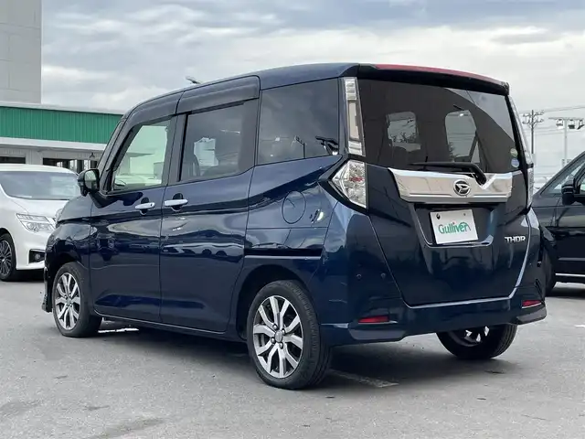 ダイハツ トール カスタムG ターボ SAⅢ 東京都 2019(令1)年 5.9万km レーザーブルークリスタルシャイン 純正ナビ/バックモニター/衝突回避支援ブレーキ/車線逸脱警報機能/クルーズコントロール/両側電動スライドドア/ＥＴＣ/ドライブレコーダー/アイドリングストップ/横滑り防止措置/ステアリングスイッチ