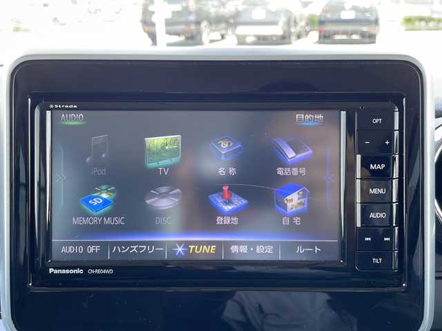 スズキ スペーシア カスタム HYBRID XS ターボ 山口県 2018(平30)年 6.1万km ブリスクブルーメタリック/ブラック2トーンルーフ 禁煙車/社外SDナビ【CN-RE04WD】/フルセグテレビ/Bluetooth/両側パワースライドドア/ビルトインETC/クルーズコントロール/サーキュレーター/ハーフレザーシート/シートヒーター【D席のみ】/パドルシフト/純正フロアマット/純正15インチアルミホイール/本革巻きステアリング/ステアリングスイッチ/ドアバイザー/プッシュスタート/スマートキー/アイドリングストップ/LEDフォグランプ/コーナーセンサー/パーキングアシスト/衝突被害軽減システム/レーンキープアシスト/盗難防止装置
