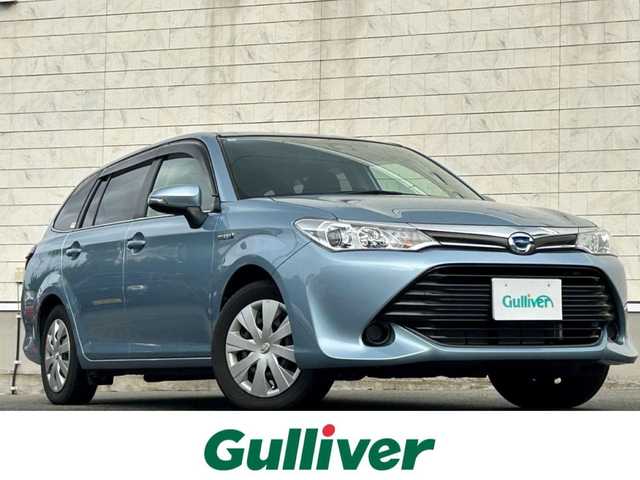 トヨタ カローラ フィールダー ハイブリッドG 山形県 2016(平28)年 4.3万km ブルーM 純正SDナビ/FM/AM/フルセグ/DISC/Bluetooth/衝突軽減ブレーキ/逸脱防止装置/横滑り防止装置/プッシュスタート/EV Mood/ECO Mood/純正バイザー/純正マット/スマートキー/スペアキー/ETC/冬タイヤ積載