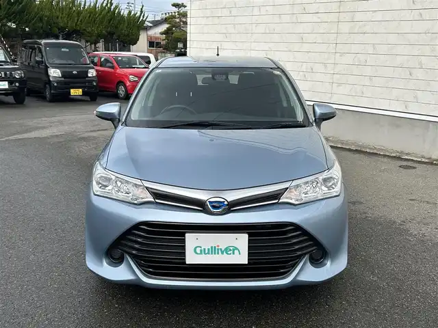 トヨタ カローラ フィールダー ハイブリッドG 山形県 2016(平28)年 4.3万km ブルーM 純正SDナビ/FM/AM/フルセグ/DISC/Bluetooth/衝突軽減ブレーキ/逸脱防止装置/横滑り防止装置/プッシュスタート/EV Mood/ECO Mood/純正バイザー/純正マット/スマートキー/スペアキー/ETC/冬タイヤ積載