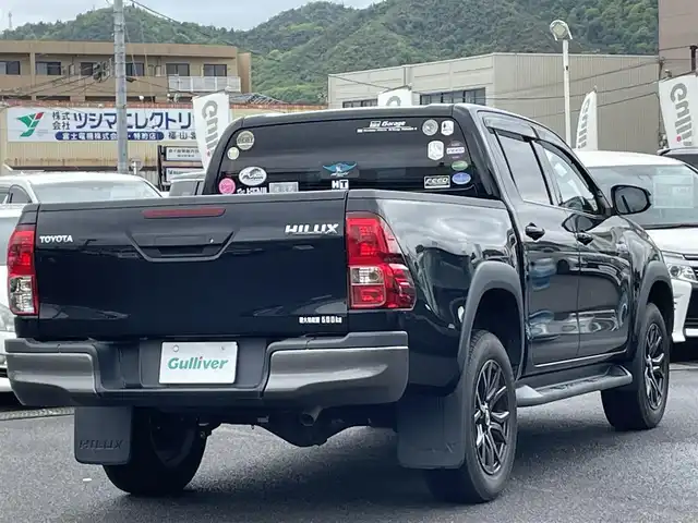 トヨタ ハイラックス Z ブラックラリーエディション 広島県 2019(平31)年 10.8万km アティチュードブラックマイカ ワンオーナー /ALPINEフローティングナビ/バックカメラ/クルーズコントロール/純正AW18インチ(GRスポーツ用AW)/プリクラッシュセーフティー/車線逸脱警報/本革ステアリング/ステアリングリモコン/前後ドラレコ/パワーヒート/ETC/プッシュスタート/スマートキー/スペアスマートキー×１/スペアキー×２/保証書/取扱説明書