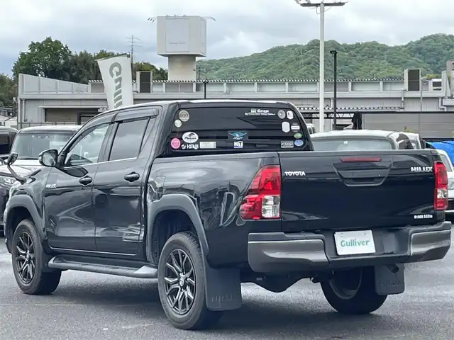 トヨタ ハイラックス Z ブラックラリーエディション 広島県 2019(平31)年 10.8万km アティチュードブラックマイカ ワンオーナー /ALPINEフローティングナビ/バックカメラ/クルーズコントロール/純正AW18インチ(GRスポーツ用AW)/プリクラッシュセーフティー/車線逸脱警報/本革ステアリング/ステアリングリモコン/前後ドラレコ/パワーヒート/ETC/プッシュスタート/スマートキー/スペアスマートキー×１/スペアキー×２/保証書/取扱説明書