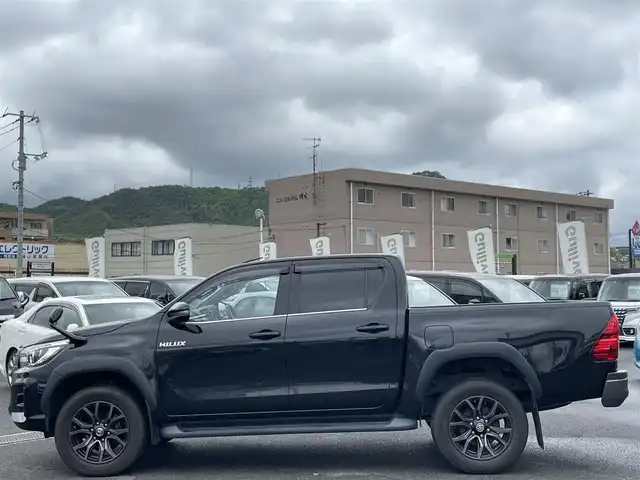 トヨタ ハイラックス Z ブラックラリーエディション 広島県 2019(平31)年 10.8万km アティチュードブラックマイカ ワンオーナー /ALPINEフローティングナビ/バックカメラ/クルーズコントロール/純正AW18インチ(GRスポーツ用AW)/プリクラッシュセーフティー/車線逸脱警報/本革ステアリング/ステアリングリモコン/前後ドラレコ/パワーヒート/ETC/プッシュスタート/スマートキー/スペアスマートキー×１/スペアキー×２/保証書/取扱説明書