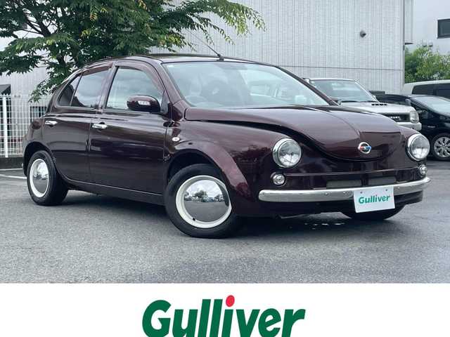 日産 マーチ 12S 25th ハピネス 静岡県 2008(平20)年 6.7万km 茶 ハービー仕様　/社外CDオーディオ　/フロアマット　　/スマートキー /スペアキー /取説