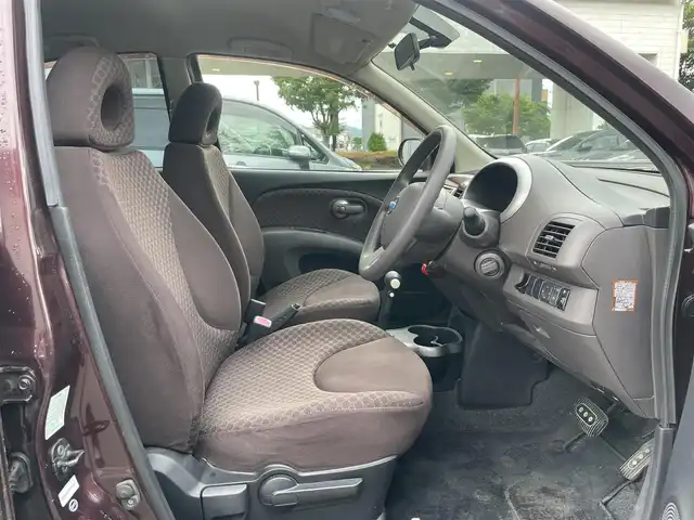 日産 マーチ 12S 25th ハピネス 静岡県 2008(平20)年 6.7万km 茶 ハービー仕様　/社外CDオーディオ　/フロアマット　　/スマートキー /スペアキー /取説
