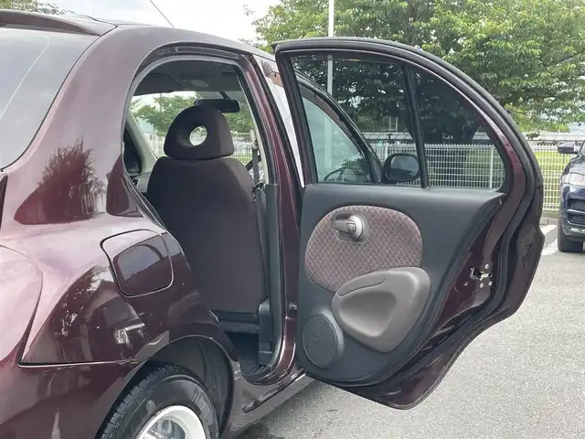 日産 マーチ 12S 25th ハピネス 静岡県 2008(平20)年 6.7万km 茶 ハービー仕様　/社外CDオーディオ　/フロアマット　　/スマートキー /スペアキー /取説