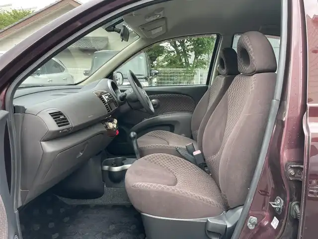 日産 マーチ 12S 25th ハピネス 静岡県 2008(平20)年 6.7万km 茶 ハービー仕様　/社外CDオーディオ　/フロアマット　　/スマートキー /スペアキー /取説