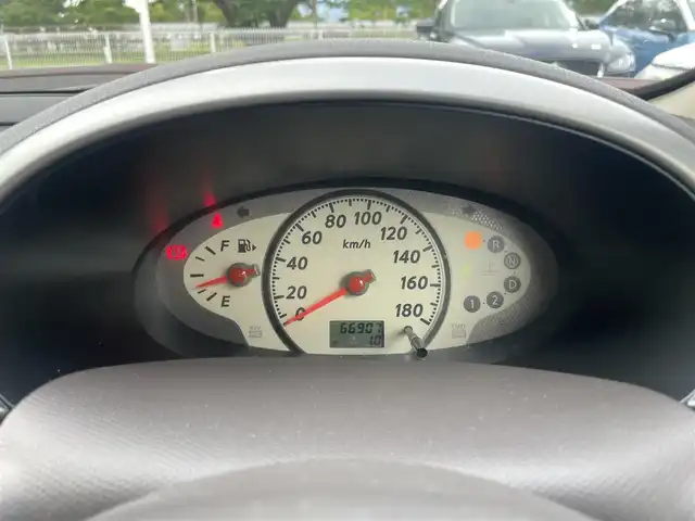 日産 マーチ 12S 25th ハピネス 静岡県 2008(平20)年 6.7万km 茶 ハービー仕様　/社外CDオーディオ　/フロアマット　　/スマートキー /スペアキー /取説
