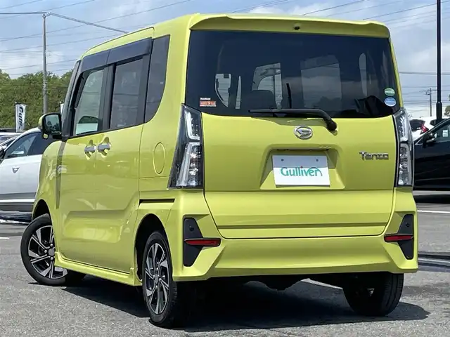 ダイハツ タント カスタム X 道央・札幌 2019(令1)年 8.5万km マスタードイエローマイカメタリック ４WD/純正ディーラーOPナビ/CD/DVD/BT/フルセグ/スマートアシスト/衝突被害軽減ブレーキ/横滑り防止装置/レーンキープアシスト/リアコーナーセンサー/アイドリングストップ/PWRMODE/前席シートヒーター/両側パワースライドドア/プッシュスタート/スマートキー/LEDヘッドライト/オートライト/オートハイビーム/フォグランプ/電動格納ミラー/ウィンカーミラー/純正フロアマット/ドアバイザー/スペアキー/純正エンジンスターター/純正AW付冬タイヤ積込/155/65/R14/2019年/山3mm