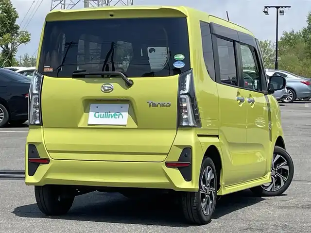 ダイハツ タント カスタム X 道央・札幌 2019(令1)年 8.5万km マスタードイエローマイカメタリック ４WD/純正ディーラーOPナビ/CD/DVD/BT/フルセグ/スマートアシスト/衝突被害軽減ブレーキ/横滑り防止装置/レーンキープアシスト/リアコーナーセンサー/アイドリングストップ/PWRMODE/前席シートヒーター/両側パワースライドドア/プッシュスタート/スマートキー/LEDヘッドライト/オートライト/オートハイビーム/フォグランプ/電動格納ミラー/ウィンカーミラー/純正フロアマット/ドアバイザー/スペアキー/純正エンジンスターター/純正AW付冬タイヤ積込/155/65/R14/2019年/山3mm