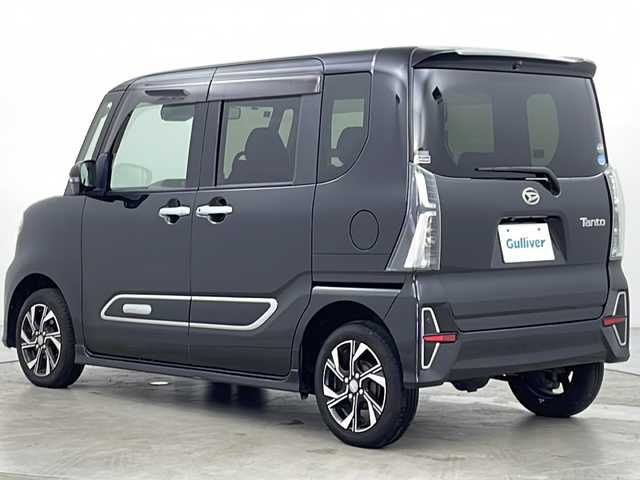 ダイハツ タント カスタム X スタイルセレクション 道央・札幌 2021(令3)年 2.2万km ブラックマイカメタリック ・４ＷＤ/・純正９インチナビ＆ＴＶ＆ＢＴ＆ＤＶＤ＆ＣＤ＆ＵＳＢ/・全方向モニター/・スマートアシストIII/・エコアイドル/・寒冷地仕様/・両側パワースライドドア/・ハーフレザーシート/・横滑り防止装置/・前席シートヒーター/・ドアミラーウィンカー＆ヒーター/・オートライト/・オートマチックハイビーム/・ＬＥＤヘッドライト＆フォグ/・純正リモコンスターター/・スペアキー１本有