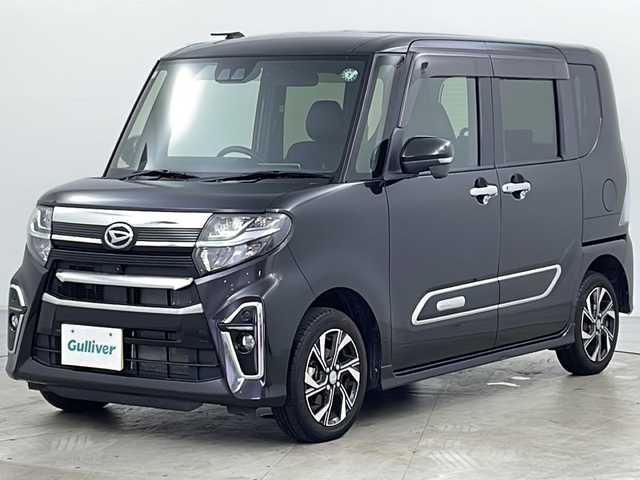 ダイハツ タント カスタム X スタイルセレクション 道央・札幌 2021(令3)年 2.2万km ブラックマイカメタリック ・４ＷＤ/・純正９インチナビ＆ＴＶ＆ＢＴ＆ＤＶＤ＆ＣＤ＆ＵＳＢ/・全方向モニター/・スマートアシストIII/・エコアイドル/・寒冷地仕様/・両側パワースライドドア/・ハーフレザーシート/・横滑り防止装置/・前席シートヒーター/・ドアミラーウィンカー＆ヒーター/・オートライト/・オートマチックハイビーム/・ＬＥＤヘッドライト＆フォグ/・純正リモコンスターター/・スペアキー１本有