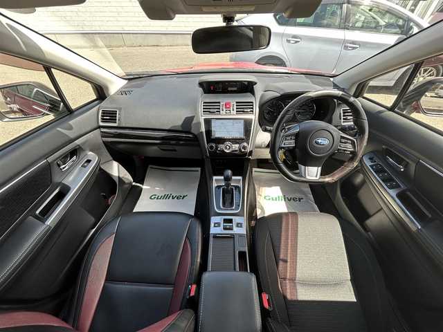 スバル レヴォーグ 1．6GT－S アイサイト 山形県 2014(平26)年 10.9万km ライトニングレッド 4WD/純正ナビ/フルセグTV/FM/AM/DVD/iPod/クルーズコントロール/電動パーキングアシスト/アイドリングストップ/パドルシフト/横滑り防止装置/盗難防止装置/衝突軽減ブレーキ/後席モニター/角度可変ソーラーレーダー探知機/USB端子2個/純正バイザー/フォグランプ/AUTOライト/スペアキー/保証書/取扱説明書