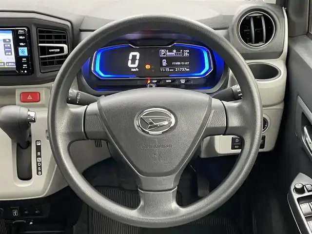 ダイハツ ミラ イース G リミテッド SAⅢ 岡山県 2019(令1)年 2.2万km ブラックマイカメタリック 純正メモリナビゲーション		/【フルセグ/Bluetooth/DVD/MSP】		/バックカメラ		/純正14inアルミホイール+サマータイヤ：装着			/フロント・サイド・リアエアロパーツ		/ETC		/LEDヘッドライト（AUTO機能付き）		/シートヒーター		/横滑り防止機能		/衝突軽減システム		/車線逸脱防止システム				/スマートキー				/プッシュスタート		/コーナーセンサー			/純正フロアマット			/取扱説明書/新車保証書