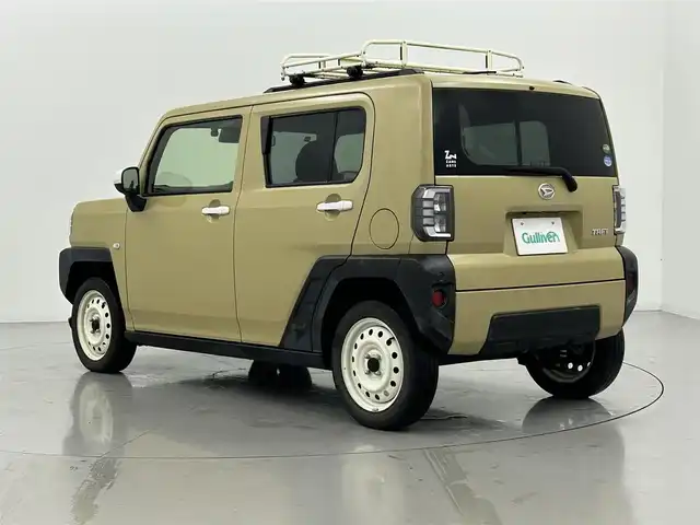 ダイハツ タフト G 熊本県 2020(令2)年 2.3万km サンドベージュメタリック 禁煙車/ガラスルーフ　/純正ナビ（ＣＤ・ＤＶＤ・フルセグ・ＢＴ・ＵＳＢ）/純正前後ドライブレコーダー　/バックカメラ　/前席シートヒーター　/前後クリアランスソナー　/衝突軽減ブレーキ　/横滑り防止　/アイドリングストップ/パーキングアシスト/ルーフレール/純正フロアマット/純正１５インチAW/オートライト/LEDヘッドライト/スマートキー/プッシュスタート/取扱説明書