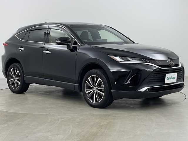 トヨタ ハリアー G 道央・札幌 2021(令3)年 3.6万km ブラック ・ワンオーナー/・4WD/・純正メモリナビ/・バックカメラ/・パワーバックドア/・Toyota　Safety　Sense/・プリクラッシュセーフティ/・レーントレーシングアシスト/・レーダークルーズコントロール/・オートマチックハイビーム/・ロードサインアシスト/・純正デジタルインナーミラー/・D席パワーシート/・クリアランスソナー/・ETC/・ドライブモード切替/・純正フロアマット
