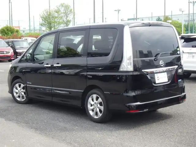 日産 セレナ ハイウェイスター S HV Vセレ 千葉県 2013(平25)年 12.6万km スーパーブラック 両側パワースライドドア/純正SDナビ/地デジTV/【DVD/CD再生機能　Bluetooth接続】/バックカメラ/ETC/HID/フォグライト/ウインカーミラー/純正16インチアルミホイル/インテリジェントキー
