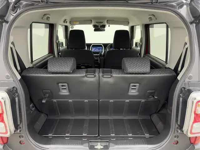 スズキ ハスラー HYBRID X ターボ 岡山県 2022(令4)年 2.4万km フェニックスレッドパール/ガンメタリック2トーンルーフ 純正９インチナビ　衝突軽減ブレーキ　レーダークルーズコントロール　アラウンドビューモニター　ＬＥＤヘッドライト　シートヒーター　ＥＴＣ　パドルシフト　Ｂｌｕｅｔｏｏｔｈ　フルセグＴＶ　オートハイビーム