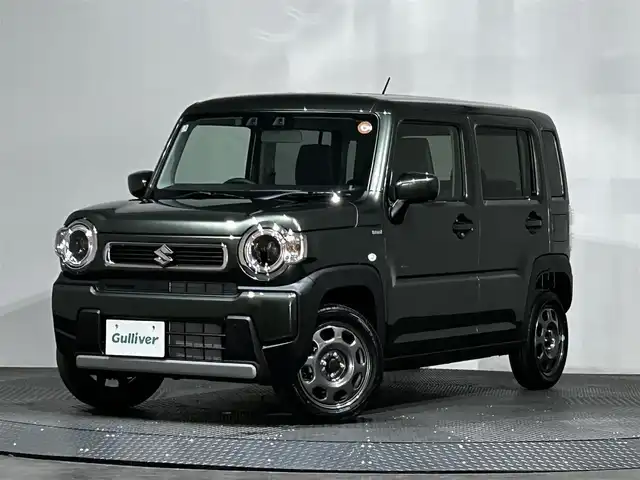 スズキ ハスラー HYBRID G 愛媛県 2025(令7)年 0.1万km クールカーキPM ・登録時走行距離165Km/・ディスプレイオーディオ/(ラジオ/Bluetooth)/・スズキセーフティサポート/・D/N席シートヒーター/・LEDヘッドライト/・プッシュスタート/・ステアリングリモコン/・スペアキー/・取扱説明書/・保証書