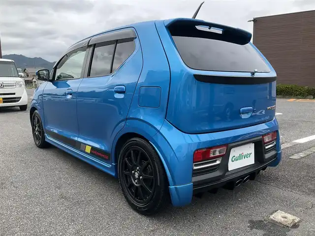 スズキ アルト ワークス 滋賀県 2019(平31)年 1.3万km ブリスクブルーM ワンオーナー/JAAA検査実施済み車両/検査時走行12313キロ/直列3気筒DOHC12バルブICターボ5速MT/カロッツェリアナビ（AVIC-RW901）/・フルセグTV・Bluetooth/バックモニター/純正レカロシート/純正フロントバンパーロアガーニッシュ/HKS EVC/CUSKO車高調/GREDDYインタークーラー/TRUSTエアクリーナー/モンスターフロントタワーバー/社外4連メーター/ブリッツマフラー/純正15インチAW/カロッツェリアドライブレコーダー/社外レーダー/純正マット/バイザー/取説/保証証/スペアキー/