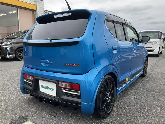 スズキ アルト ワークス 滋賀県 2019(平31)年 1.3万km ブリスクブルーM ワンオーナー/JAAA検査実施済み車両/検査時走行12313キロ/直列3気筒DOHC12バルブICターボ5速MT/カロッツェリアナビ（AVIC-RW901）/・フルセグTV・Bluetooth/バックモニター/純正レカロシート/純正フロントバンパーロアガーニッシュ/HKS EVC/CUSKO車高調/GREDDYインタークーラー/TRUSTエアクリーナー/モンスターフロントタワーバー/社外4連メーター/ブリッツマフラー/純正15インチAW/カロッツェリアドライブレコーダー/社外レーダー/純正マット/バイザー/取説/保証証/スペアキー/