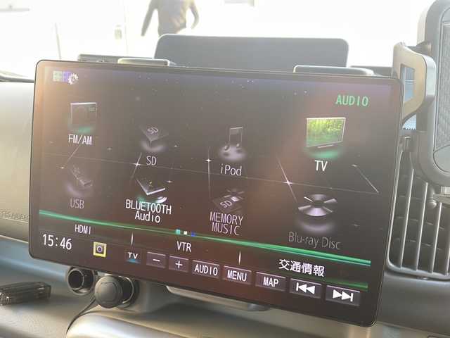 スズキ エブリィ ワゴン PZターボ スペシャル 東京都 2021(令3)年 5.6万km クールカーキPM 4WD/ターボ車/社外SDナビ　型式：CN-F1X10BLD/Bluetooth/フルセグTV/衝突被害軽減ブレーキ/車線逸脱警報装置/両側パワースライドドア/ETC/バックカメラ/プッシュスタート/スマートキー×2/シートヒーター/ドライブレコーダー/社外ステアリング（純正有り）/社外マフラー（純正有り）/社外フロントバンパー（純正有り）/社外テールランプ（純正有り）/スピーカー　/ルーフキャリア/マッドガード