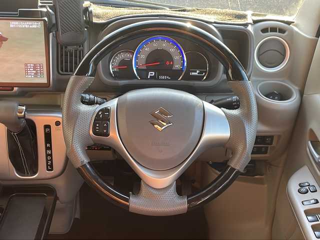 スズキ エブリィ ワゴン PZターボ スペシャル 東京都 2021(令3)年 5.6万km クールカーキPM 4WD/ターボ車/社外SDナビ　型式：CN-F1X10BLD/Bluetooth/フルセグTV/衝突被害軽減ブレーキ/車線逸脱警報装置/両側パワースライドドア/ETC/バックカメラ/プッシュスタート/スマートキー×2/シートヒーター/ドライブレコーダー/社外ステアリング（純正有り）/社外マフラー（純正有り）/社外フロントバンパー（純正有り）/社外テールランプ（純正有り）/スピーカー　/ルーフキャリア/マッドガード