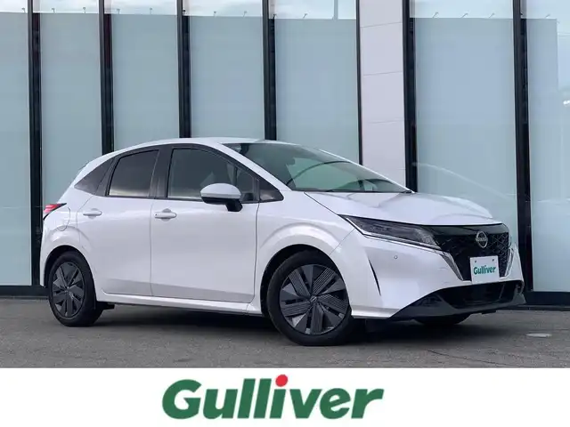 日産 ノート X 大阪府 2021(令3)年 5万km ピュアホワイトパール 社外ナビ/   CD/DVD/Bluetooth/USB/バックモニター/ステアリングスイッチ/ドライブレコーダー/コーナーセンサー/プッシュスタート/スマートキー/ビルトインＥＴＣ/三眼ＬＥＤライト
