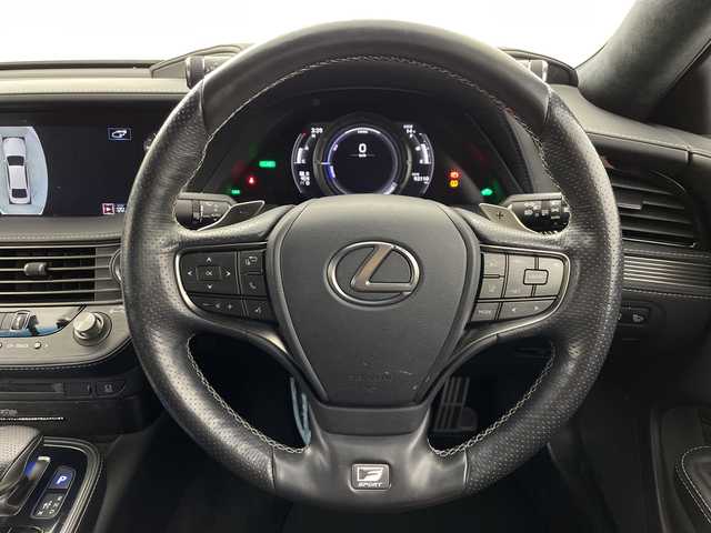レクサス ＬＳ 500h Fスポーツ 群馬県 2018(平30)年 9.3万km ホワイトノーヴァガラスフレーク ４ＷＤ　ムーンルーフ　マークレビンソンオーディオ　純正ナビ　全周囲カメラ　ドラレコ　ビルトインＥＴＣ２．０　デジタルインナーミラー　シートベンチレーション　シートヒーター　ＬＴＡ　ＡＨＢ　禁煙車