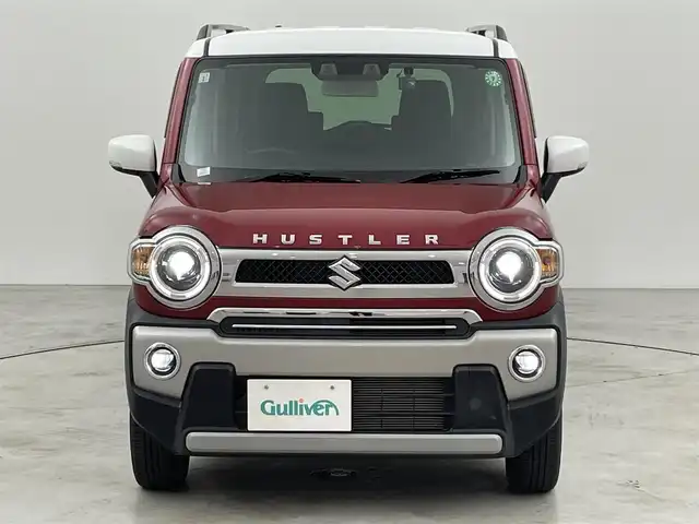 スズキ ハスラー Jスタイル 福岡県 2021(令3)年 1.2万km フェニックスレッドパール/ホワイト2トーンルーフ 社外ナビ（ＢＴ，フルセグＴＶ）　/バックカメラ　/前方ドライブレコーダー　/コーナーセンサー　/衝突軽減ブレーキ　/レーンキープ　/横滑り防止装置　/アイドリングストップ　/シートヒーター　/純正１５インチＡＷ　/ＬＥＤ