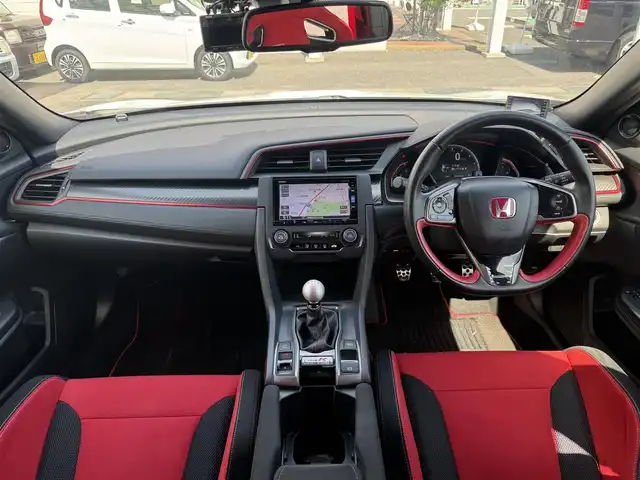 ホンダ シビック タイプR 三重県 2018(平30)年 1.5万km チャンピオンシップホワイト 純正SDナビ・フルセグTV/・DVD/CD/・Bluetooth/バックカメラ/クルーズコントロール/コムテック前後ドライブレコーダー/ビルトインETC/純正20インチアルミホイール/LEDヘッドライト/・オートライト/LEDフォグライト/プッシュエンジンスタート/スマートキー