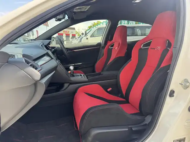 ホンダ シビック タイプR 三重県 2018(平30)年 1.5万km チャンピオンシップホワイト 純正SDナビ・フルセグTV/・DVD/CD/・Bluetooth/バックカメラ/クルーズコントロール/コムテック前後ドライブレコーダー/ビルトインETC/純正20インチアルミホイール/LEDヘッドライト/・オートライト/LEDフォグライト/プッシュエンジンスタート/スマートキー