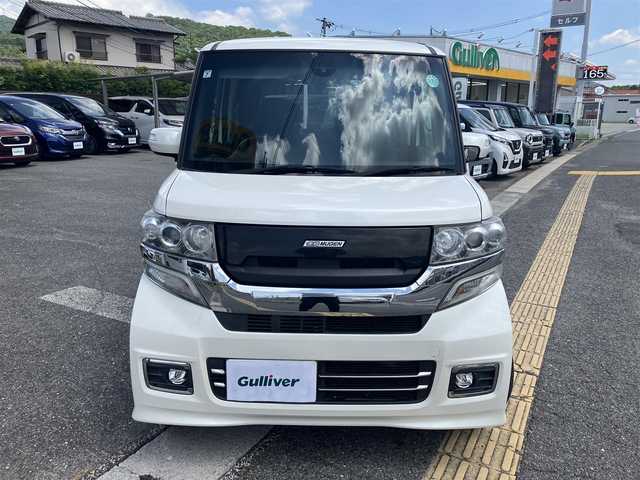 ホンダ Ｎ ＢＯＸ カスタムGターボSSブラッククタイル 広島県 2017(平29)年 3.7万km プレミアムホワイトパールⅡ 新車ワンオーナー/両側パワースライドドア/純正ナビ/バックカメラ/地デジTV/Bluetooth/無限グリル/社外センターマフラー/ハーフレザーシート/シティブレーキ/クルーズコントロール/パドルシフト/HIDヘッドライト/オートライト/前席シートヒーター/新車保証書/取扱説明書/スペアキー