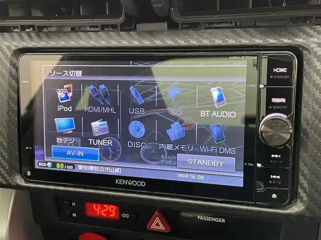 トヨタ ８６ GT 愛知県 2015(平27)年 9.5万km ピュアレッド 社外ナビ　バックカメラ　ＭＴ　禁煙車　フルセグＴＶ　ＤＶＤ　Ｂｌｕｅｔｏｏｔｈ　ＥＴＣ　クルーズコントロール　前後ドラレコ　オートライト　フォグランプ　純正１７インチアルミ　純正マット　スペアタイヤ