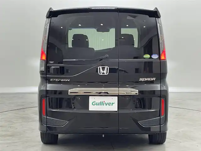 ホンダ ステップワゴン スパーダ クルスピセンシング 福岡県 2018(平30)年 5.2万km プレミアムスパークルブラックパール 後席モニター　/純正９型ナビ　/ビルトインＥＴＣ　/わくわくゲート　/ＡＣＣ　/ホンダセンシング　/衝突軽減ブレーキ　/レーンキープ　/アイドリングストップ　/両側電動スライドドア　/ハーフレザー　/シートヒーター　/ＬＥＤ