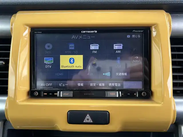 スズキ ハスラー X 群馬県 2016(平28)年 7.1万km アクティブイエロー/ブラック2トーンルーフ ワンオーナー/純正メモリーナビ/(DISC/SD/FM/AM/フルセグTV/Bluetooth/iPod/USB)/デュアルカメラブレーキサポート/ふらつき警報機能/純正アルミホイール/ビルトインETC/前席左右シートヒーター/ステアリングスイッチ/アイドリングストップ/プッシュスタート/フォグランプ/保証書/取扱説明書