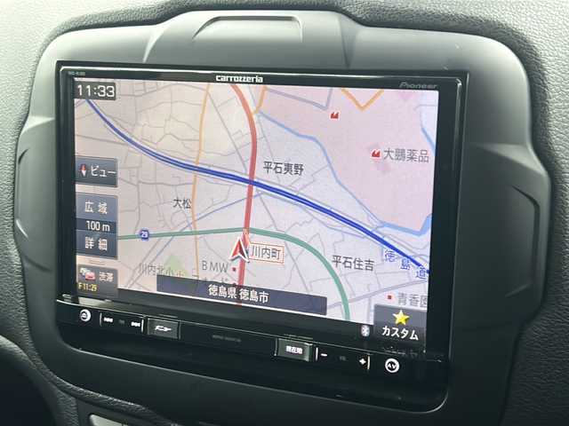 クライスラー・ジープ ジープ レネゲード トレイルホーク 徳島県 2017(平29)年 8.6万km ベージュ 社外8型ナビ　AVIC-RL900/（ラジオ/DISC/USB/フルセグ/BT）/バックカメラ/ビルトインETC/クルーズコントロール/前後コーナーセンサー/LEDヘッドライト/純正17インチアルミホイール/ステアリングリモコン/自動パーキングブレーキ/フォグライト/ルーフレール/純正フロアマット/スペアキー/プッシュスタート