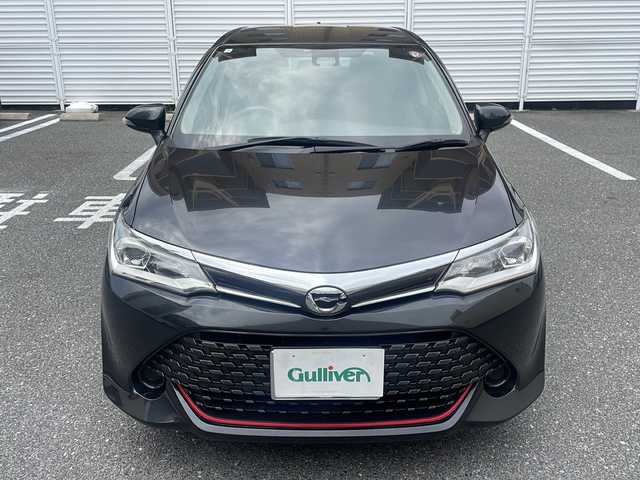 トヨタ カローラ フィールダー 1．5G プラスレッド 広島県 2016(平28)年 10.3万km ブラックマイカ /登録時走行距離/　　　　　　　102731キロ/ワンオーナー/アイドリングストップ/純正ナビ/バックカメラ/地デジ/ハーフレザーシート/ETC/新車時整備手帳/　　【保証書】/取扱説明書/