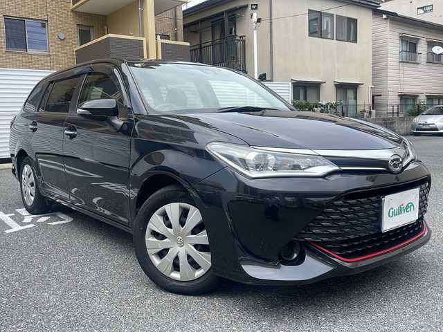 トヨタ カローラ フィールダー 1．5G プラスレッド 広島県 2016(平28)年 10.3万km ブラックマイカ /登録時走行距離/　　　　　　　102731キロ/ワンオーナー/アイドリングストップ/純正ナビ/バックカメラ/地デジ/ハーフレザーシート/ETC/新車時整備手帳/　　【保証書】/取扱説明書/