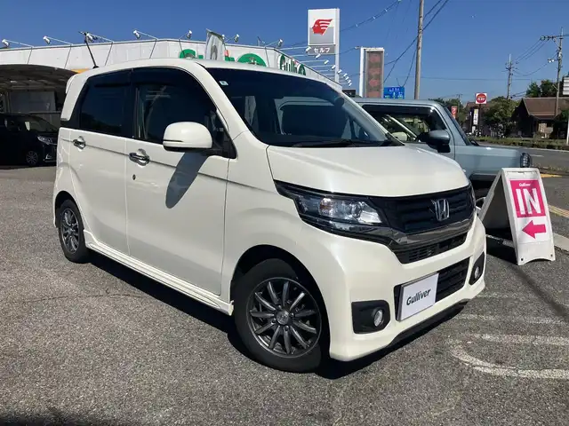 ホンダ Ｎ ＷＧＮ カスタム G Aパッケージ 広島県 2014(平26)年 5.6万km プレミアムホワイトパール ワンオーナー/純正ナビ・ワンセグTV/BTオーディオ/ハーフレザーシート/HIDオートライト/あんしんパッケージ/クルーズコントロール/ETC/スマートキー