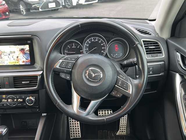 マツダ ＣＸ－５ XD Lパッケージ 鹿児島県 2016(平28)年 7.3万km ジェットブラックマイカ ナビ/TV/ETC/Bluetooth接続/バックカメラ/パワーシート/クルーズコントロール/本革シート/本革巻きステアリング/LEDヘッドライト/オートライト/純正19インチアルミホイール/MTモード付AT/ワンオーナー/スマートキー/プッシュスタート/シートヒーター/ケンスタイルエアロ/レーンキープアシスト/横滑り防止装置