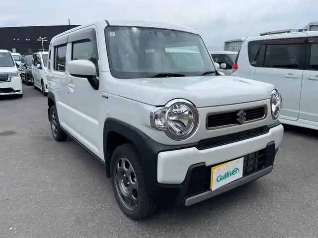 スズキ ハスラー HYBRID G 熊本県 2024(令6)年 1.8万km ピュアホワイトP 純正ナビ　CN-HZ895/ドライブレコーダー/バックカメラ/ETC/アイドリングストップ/後ろコーナーセンサー/レーンアシスト/衝突軽減ブレーキ/横滑り防止装置/クルーズコントロール/ステアリングリモコン/純正15インチアルミホイール/シートヒーター